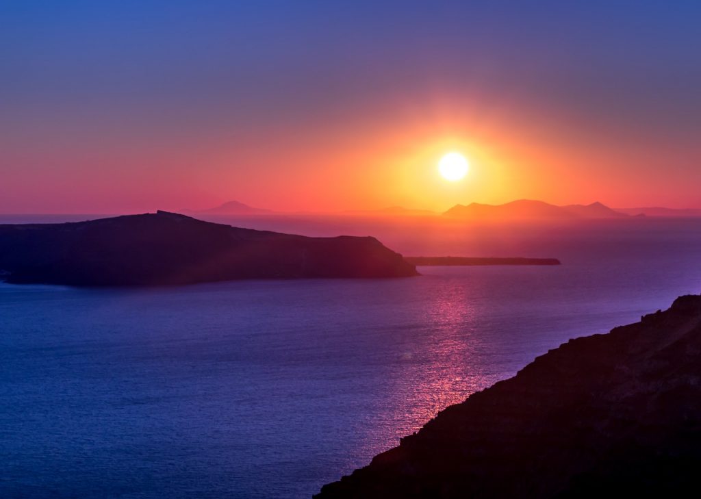 Sonnenuntergang auf Santorini